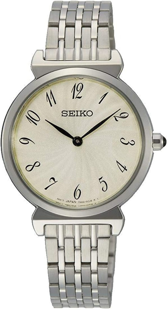 SEIKO SFQ801P1 QUARTZ ANALOG 2 HANDS WOMEN WATCH