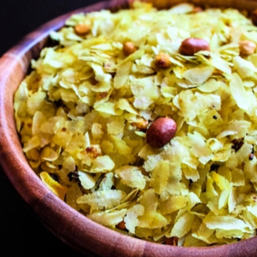 Homemade Diet Roasted Chivda