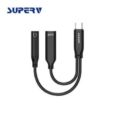 SuperV 2-in-1 Headphone and Charge Adapter