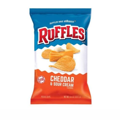 Ruffles Potato Chips- Cheddar & Sour Cream 50g