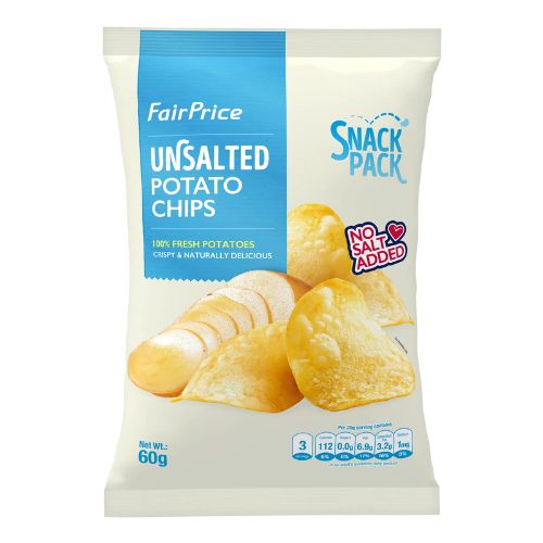 FairPrice Potato Chips - Unsalted 60g
