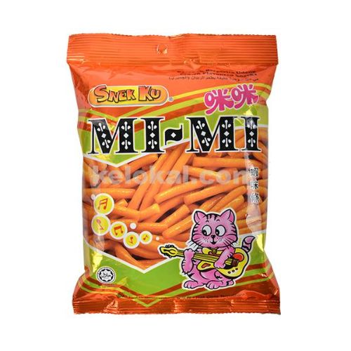 Snek Ku Flavoured Snack Mi Mi Prawn (MiniPack)