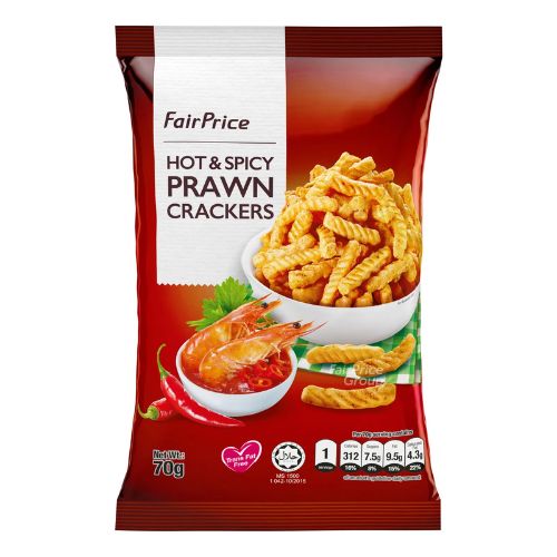 FairPrice Crackers - Prawn (Hot & Spicy) 70g