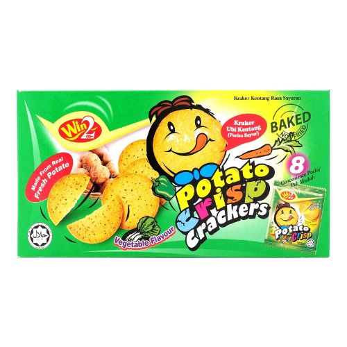 Win2 Baked Potato Crisp Crackers - Vegetable 160g