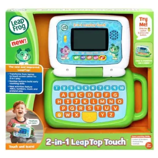 LeapFrog 2 In 1 LeapTop Touch Green