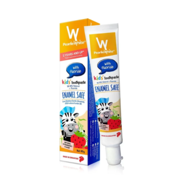 Pearlie White Enamel Safe Kids' Toothpaste (with Fluoride), 45g