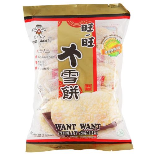 Want Want Rice Crackers - Shelly Senbei (Original) 122g