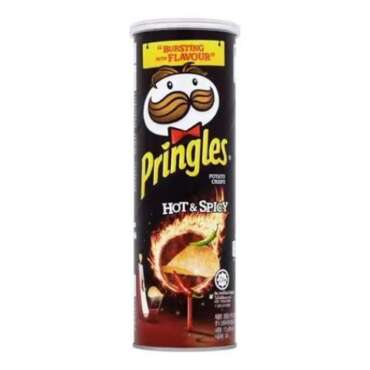 Pringles Potato Crisps Hot & Spicy 102g