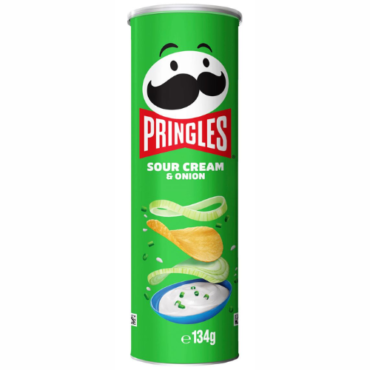 Pringles Potato Crisps - Sour Cream & Onion 134g