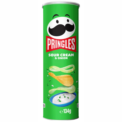 Pringles Potato Crisps - Sour Cream & Onion 134g