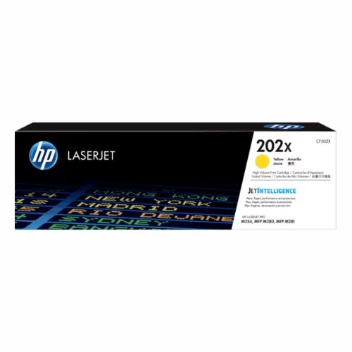 HP 202X Yellow Original LaserJet Toner Cartridge