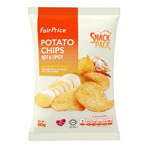 FairPrice Potato Chips - Hot & Spicy 60g