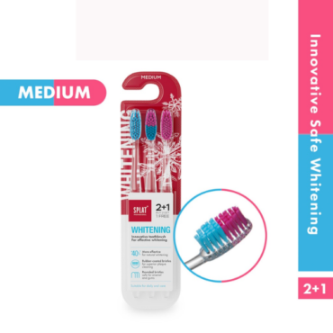 SPLAT Professional Whitening Toothbrush (MEDIUM) 2+1