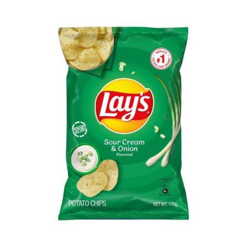 Lay's Potato Chips - Sour Cream & Onion 170g