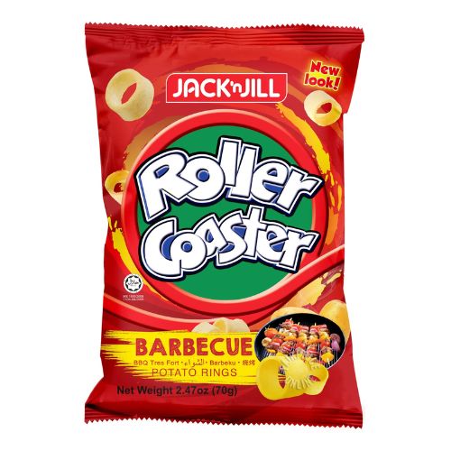 Jack 'n Jill Roller Coaster Potato Rings - Barbecue 144g