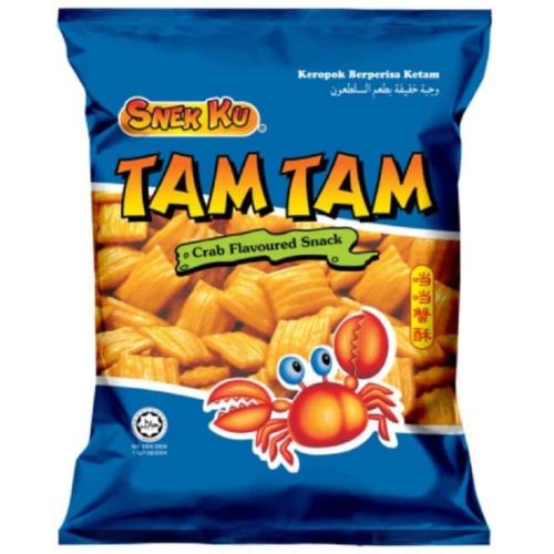 Snek Ku Flavoured Snack Tam Tam Crab (Mini Pack)