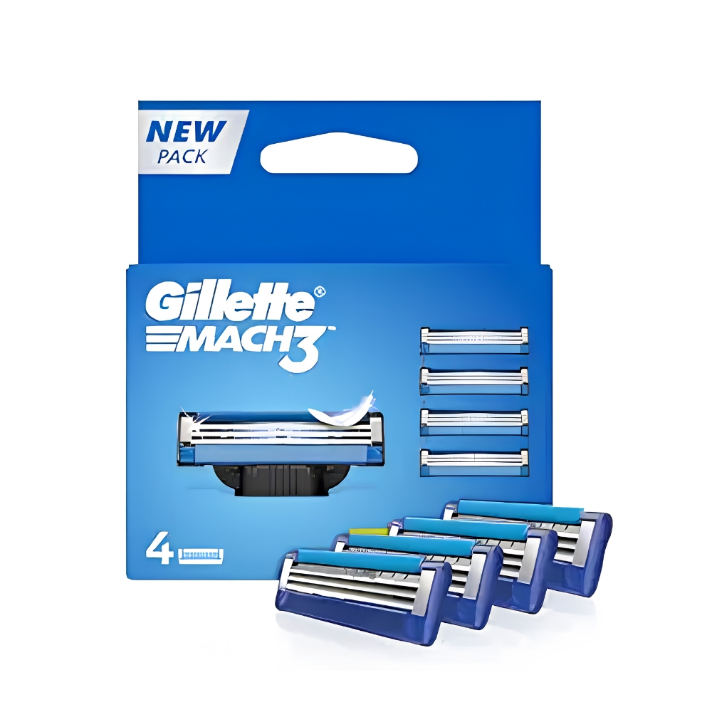 Gillette Mach3+ Cartridges 4 Count