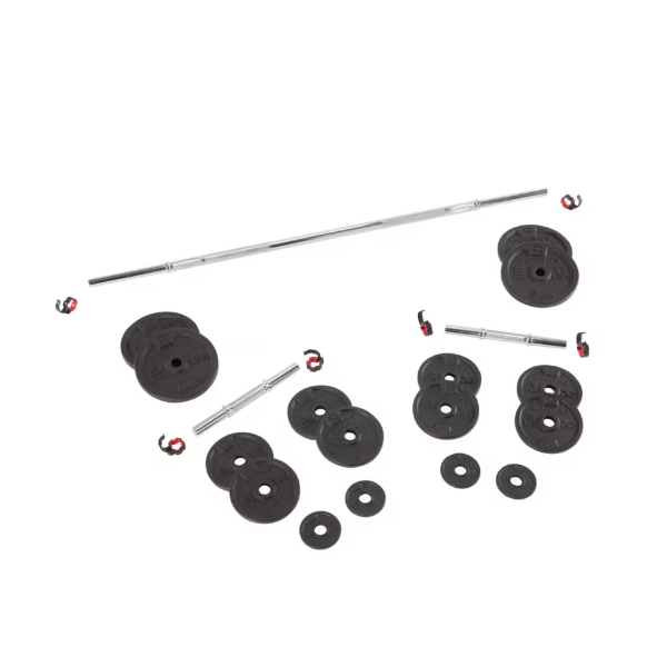 50KG Weight Training Dumbbells and Barbell Kit
