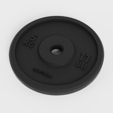 Weight Training 5 kg 28 mm 80% Recycled Cast Iron Plate