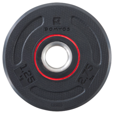 1.25KG Rubber Coated 28MM Weight Plate/Disc