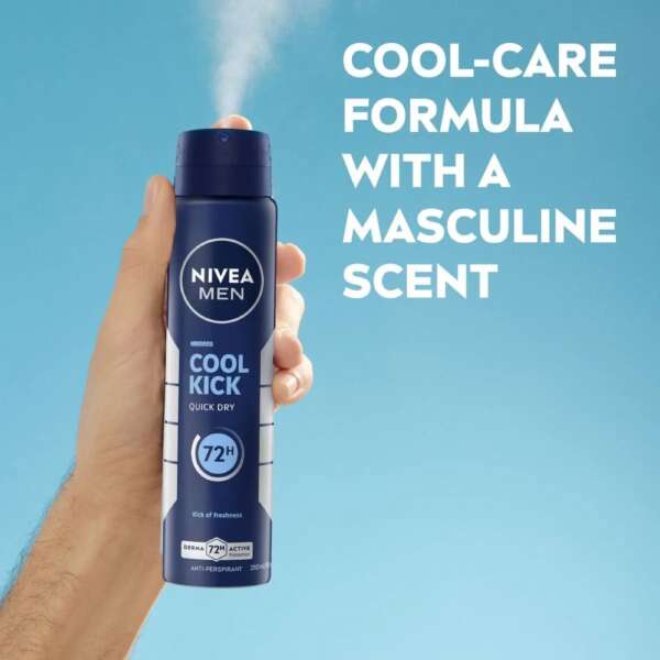 Nivea Men Cool Kick Spray, 150ml