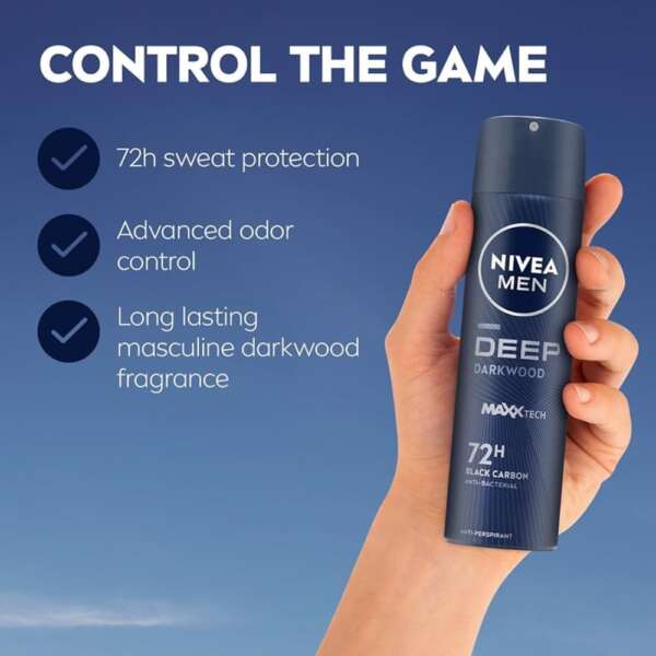 Nivea Men Deep Deodorant Spray, 150ml